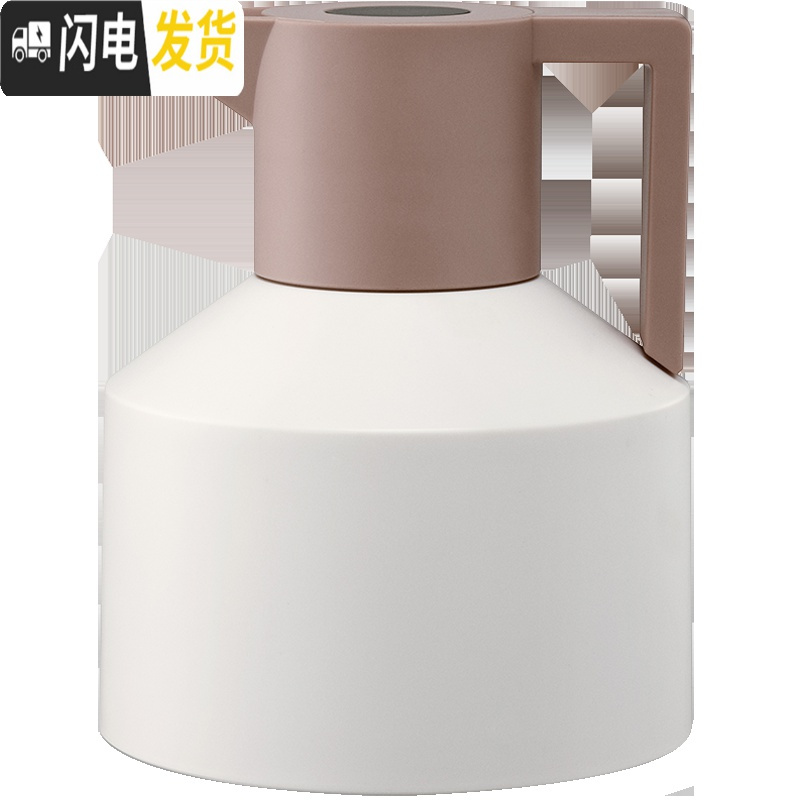 三维工匠丹麦北欧保温壶暖水壶家用玻璃内胆创意热水瓶办公室小型 灰色高清大图
