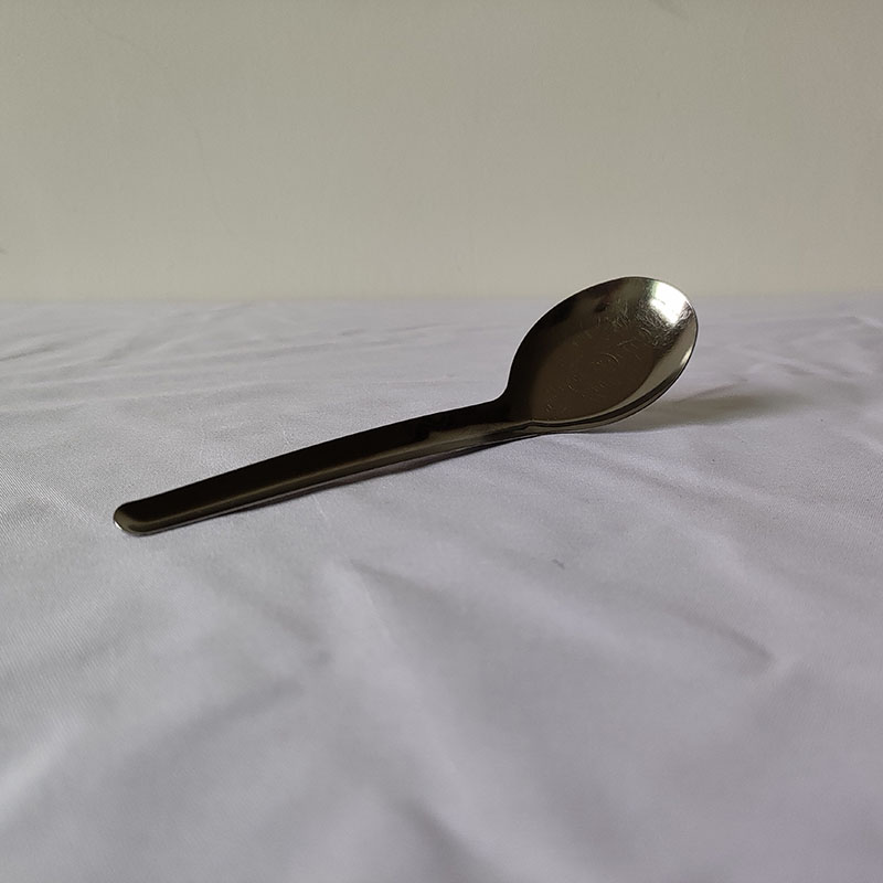 顺心优 不锈钢吃饭勺子平底勺 10个装/包高清大图