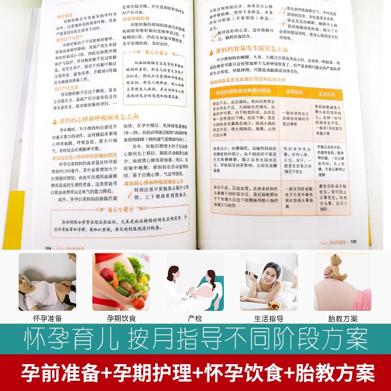 [正版]怀孕书籍全套4册 十月怀胎百科全书 孕妇父母阅读孕期用品 新生婴儿儿护理书大全 备孕育儿知识高清大图