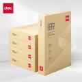 得力（deli） 铂锐系列复印纸 办公学习装订 A4纸 70g 500张/包 5包装 ZF581 金盒
