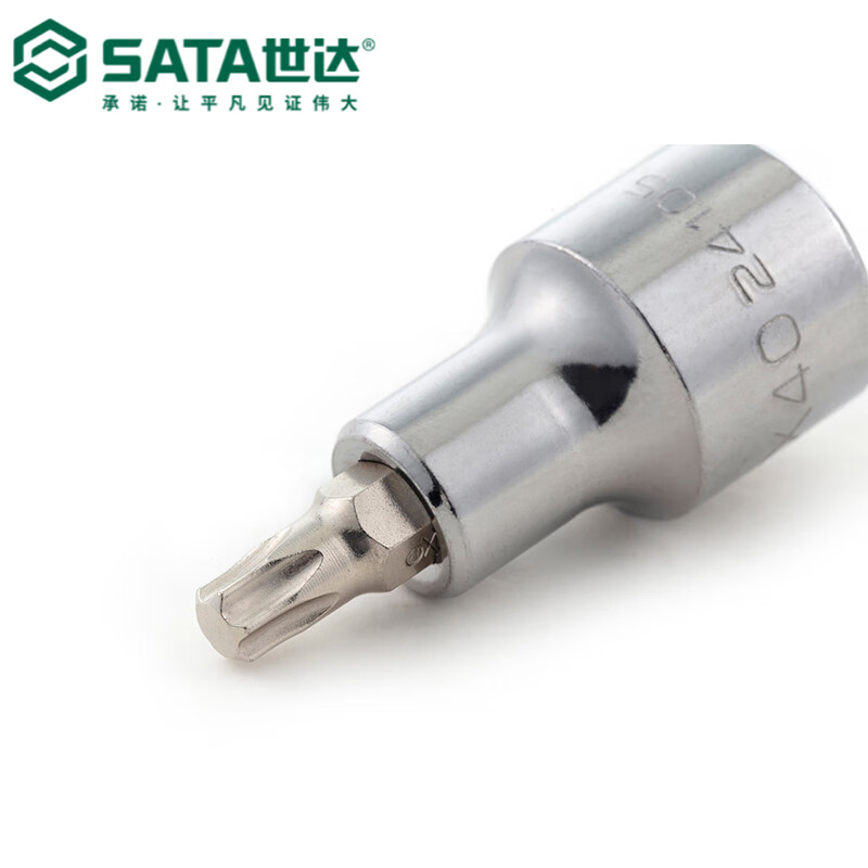 世达(SATA)12.5MM系列50MM长花形旋具套筒T25 24102(单位:个)高清大图