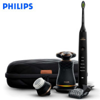 飞利浦（PHILIPS）S8880/68 尊荣版精英男士护理套装 复古电动剃须刀 黑钻牙刷多功能理容配件三刀头全身水洗