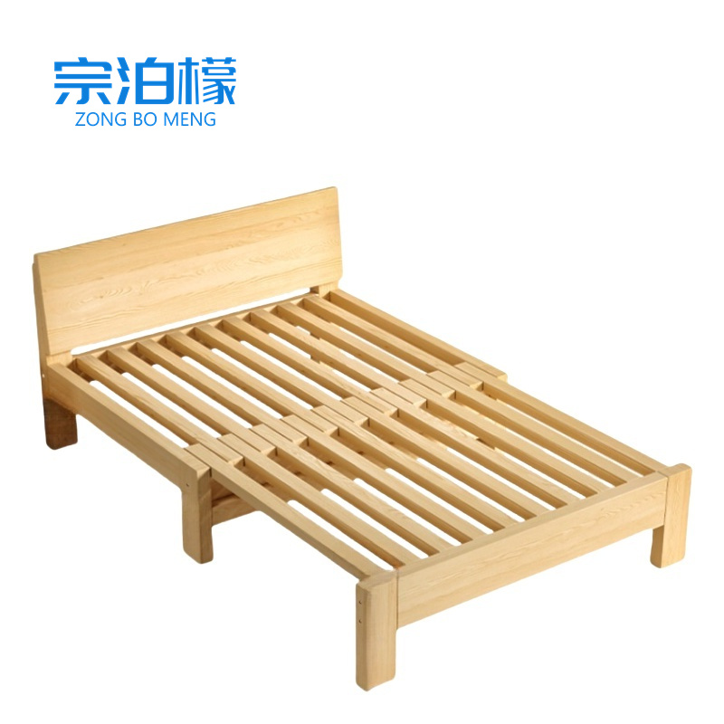 宗泊檬木质折叠床高清大图