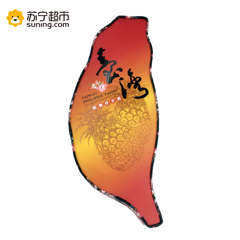 凤工坊 大红台湾综合凤梨酥礼盒 12入435g 台湾进口