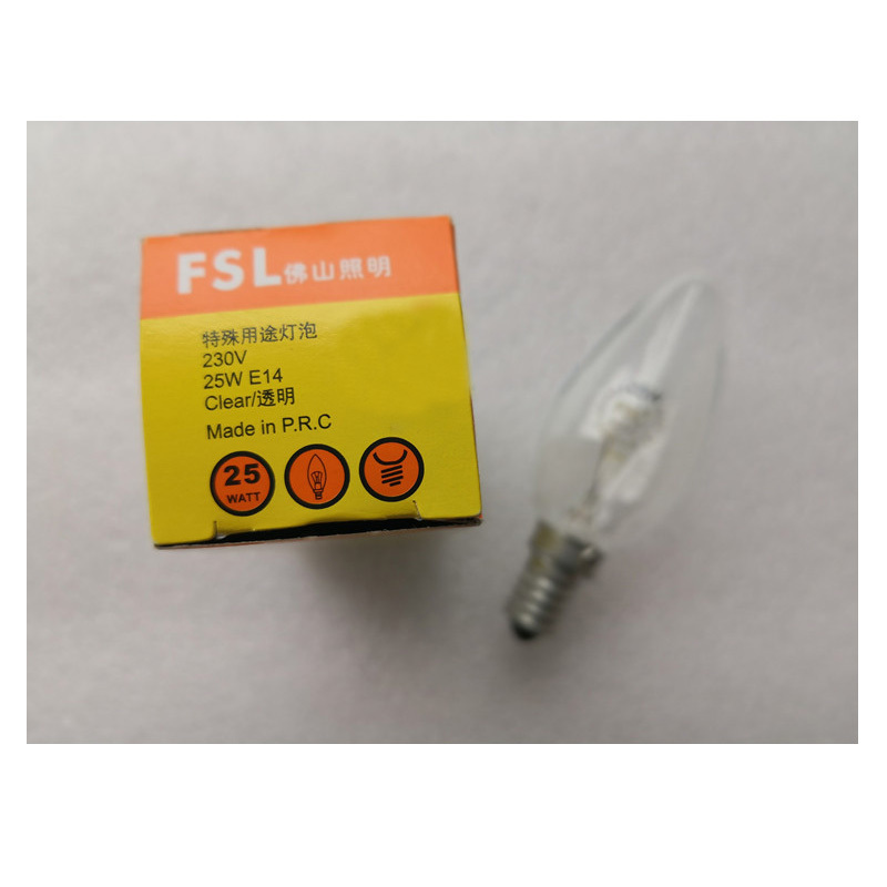 佛山照明(FSL)烛形灯泡E14 25W 暖光 50只/箱