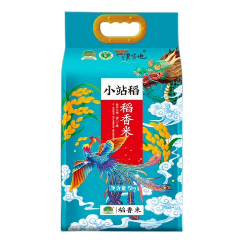 天津 津宝地 小站稻大米 稻香米5kg 新老包装随机发货