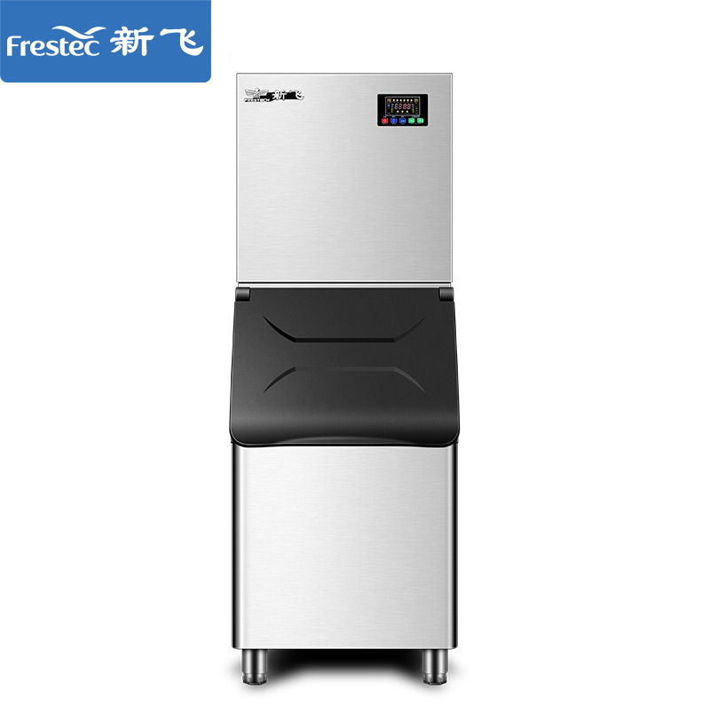 新飞 (Frestec) 制冰机商用大型 方冰酒吧奶茶饮品店 全自动冰块机 水冷大容量造冰机 XF-Z12S 旗舰正品