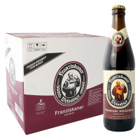 Franziskaner范佳乐(教士)小麦黑啤酒450ml*12瓶 整箱装 中国产区