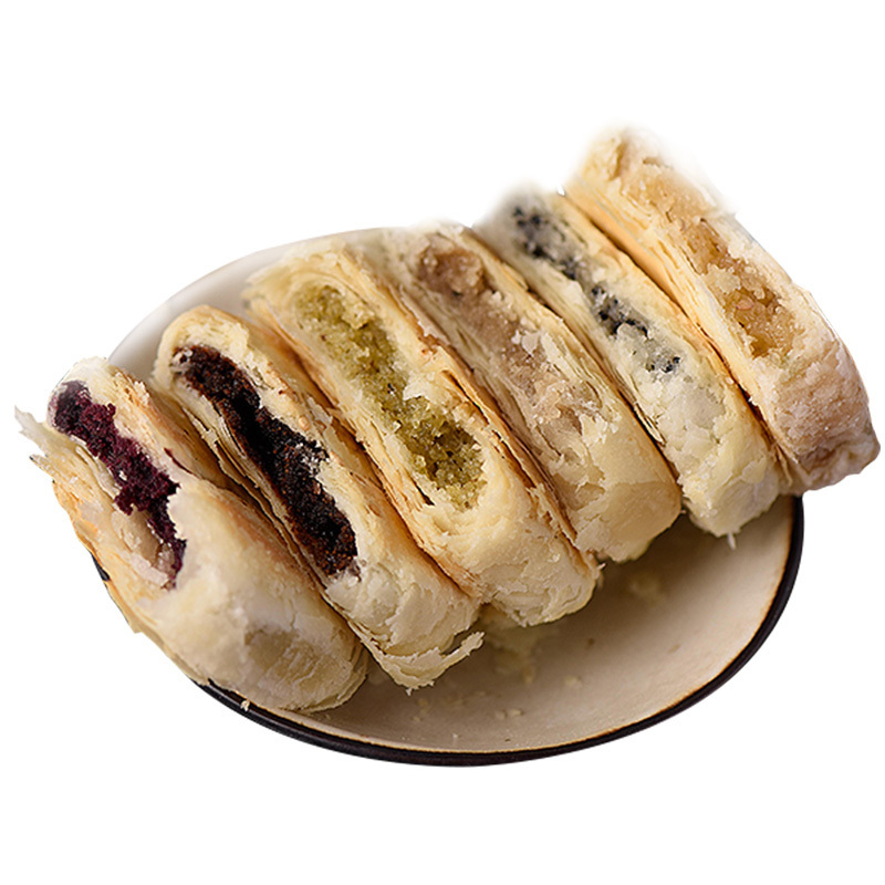 中华特色荆门馆矮子馅饼酥饼6枚单独包礼盒装现做原味饼类零食小吃