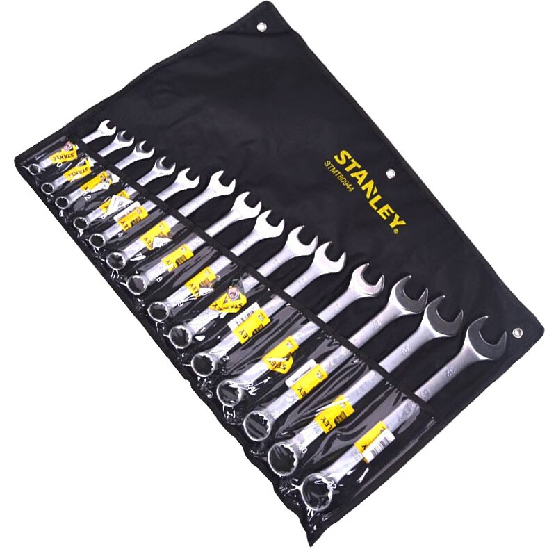 扳手 史丹利 STMT80944-8-23 两用扳手 碳钢 14个高清大图