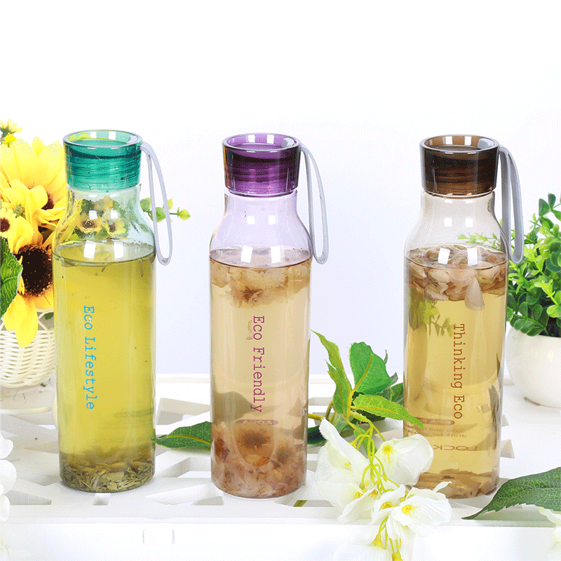 乐扣乐扣(LOCK&LOCK)夏季塑料杯运动水杯水壶杯子男女口杯 550ml 紫色HLC644N 550ML高清大图