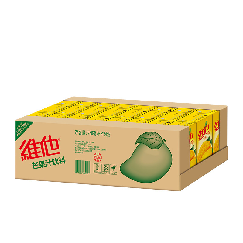 维他奶 维他芒果汁250ml*24盒 果汁饮料 整箱装