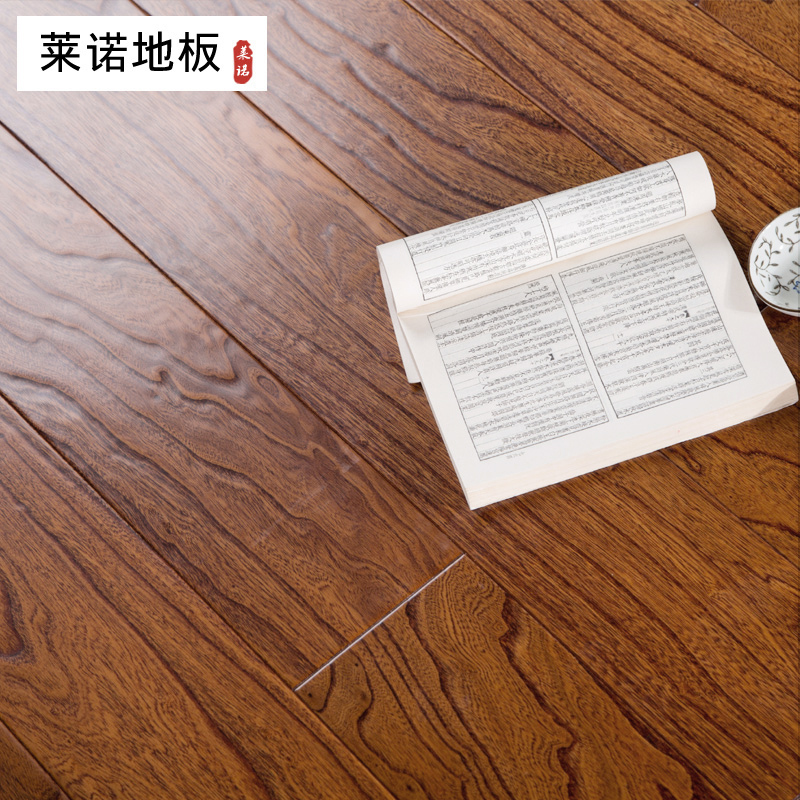 莱诺多层实木复合地板榆木仿古浮雕锁扣免胶免钉15mm厚适用地暖地热E0环保厂家直销家用德国坚弗漆太尔食用胶3色