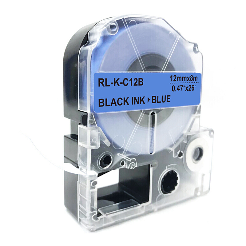 扬帆耐立(YFHC) 锦宫SC12B标签色带(蓝底黑字/12mm) 适用SR230C/230CH/530C/550C