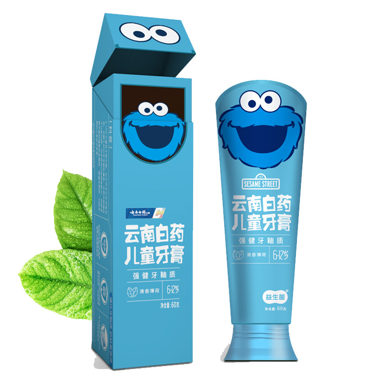 云南白药益生菌儿童牙膏(6-12岁)清香薄荷60g