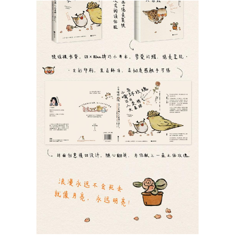 正版新书]小鸟啃坏玫瑰还说人类脾气太暴躁(毒舌小鸟王尔德经典高清大图