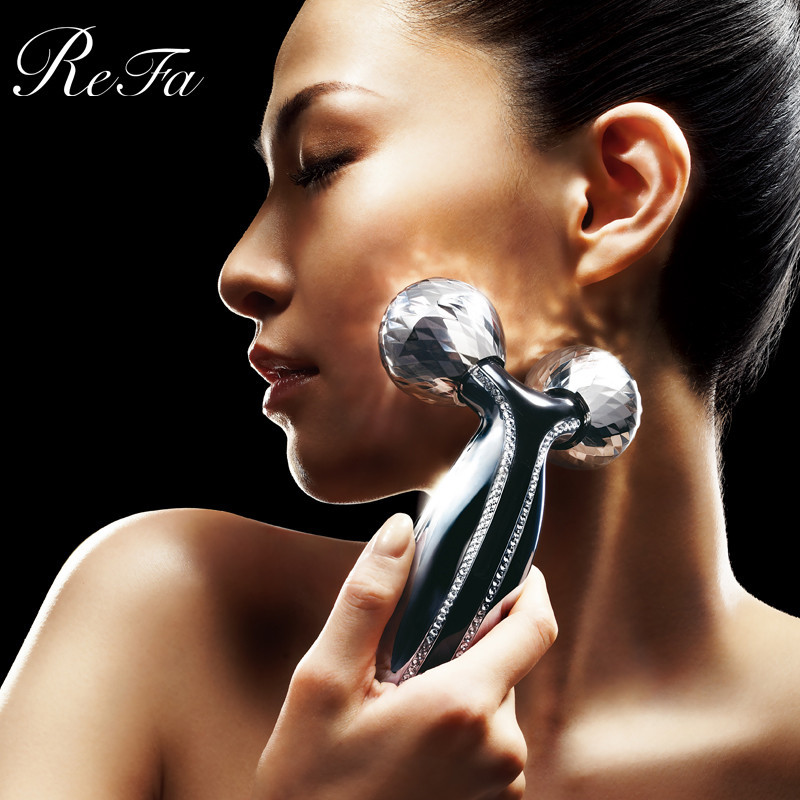黎珐( ReFa ) Crystal 水晶版 铂金滚轮V脸滚轮 瘦脸瘦身按摩仪美容仪脸部身体可用 美容瘦脸神器 日本原装