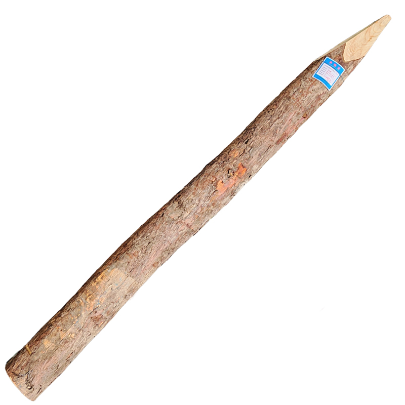 恒兴盛嘉 防洪木桩 尖头杉木桩 直径7-10cm长2.5米 根高清大图