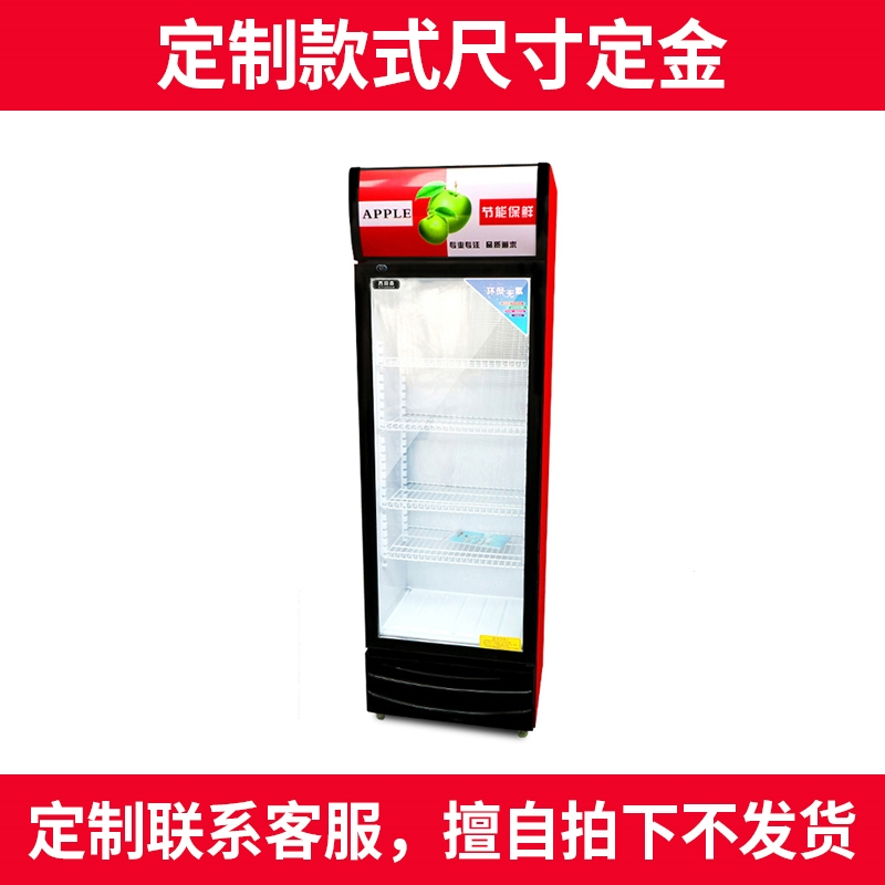 纳丽雅冷藏展示柜冰柜保鲜饮料冷饮单双三开门商用啤酒超市冰箱玻璃立式_定制款