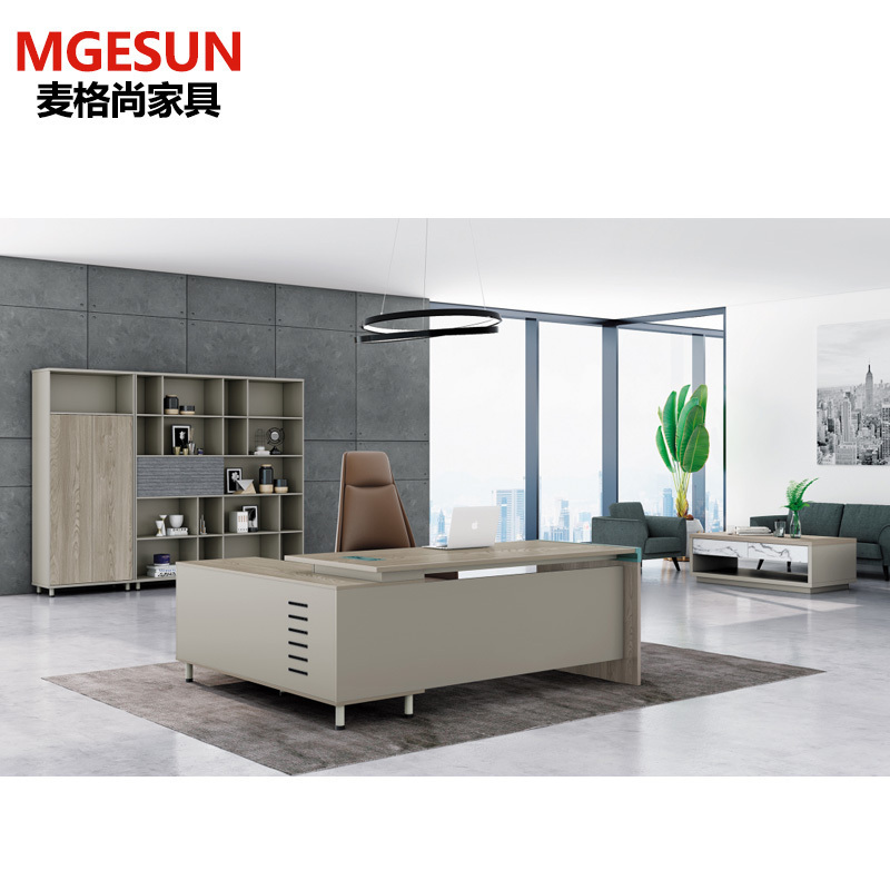 麦格尚老板桌mgsgnw88d1905简约现代板式大班台经理主管商务办公桌