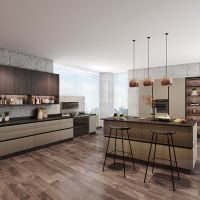 法迪欧整体橱柜Lecco/莱可系列福人门板地柜+台面+门板0.5延米(不足0.5m按0.5算,0.5-1m按1m算)