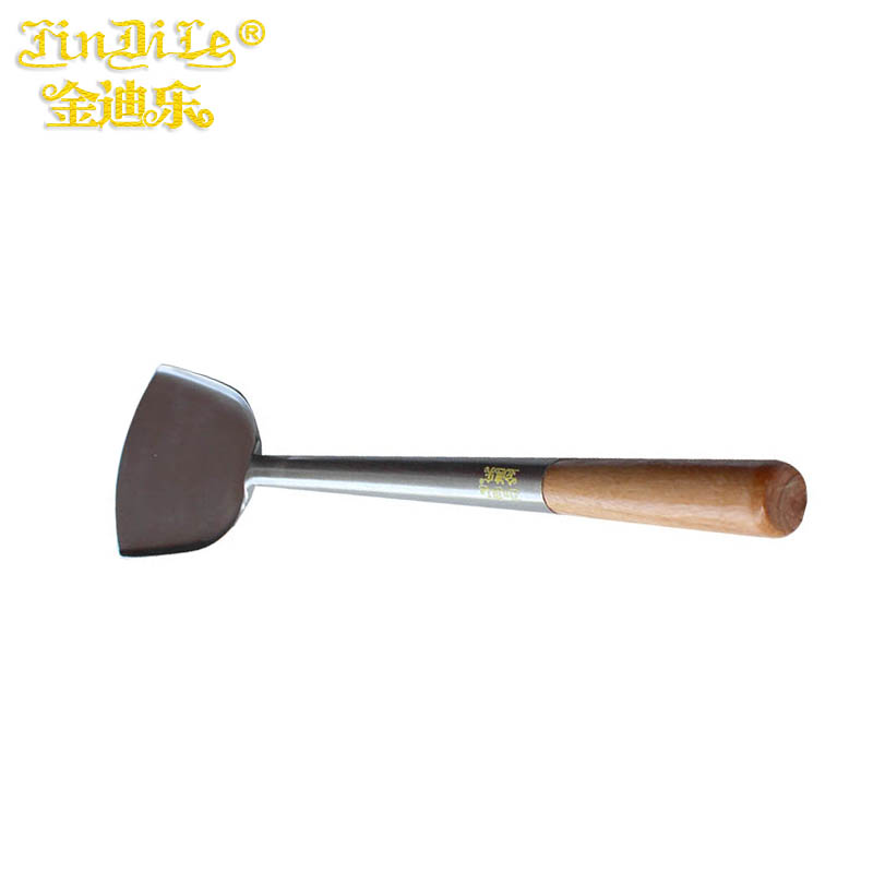 金迪乐不锈钢锅铲大铲厨师铲子大锅铲钢柄小号CCS115B/个 木柄小号CCS115A/个