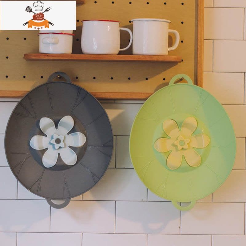 硅胶防溢锅盖厨房多功能家用煮粥防溢锅器防溢盖大号盖子 敬平 格调灰(适用14-24cm锅)锅具配件图片