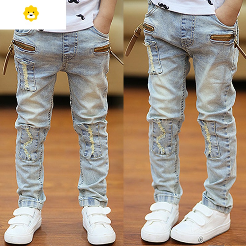 喻娄童装儿童裤子男童牛仔裤春夏裤男童长裤春款男孩童裤薄款中大童潮