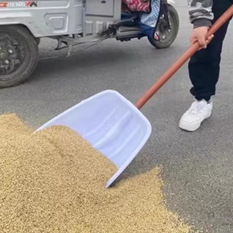 科力邦(kelibang)塑料除雪铲 胶铲推雪板耐磨塑料锹 环卫物业推雪铲白色除雪锹 KB7779 1个高清大图