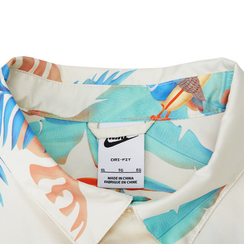 nike logo刺绣满印花卉图案短袖 男款 花色 fq0348-110
