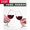 红酒杯子套装家用高颜值高脚玻璃杯葡萄酒杯醒酒器创意酒具JING PING 经典款级版6只[送开瓶器杯刷]