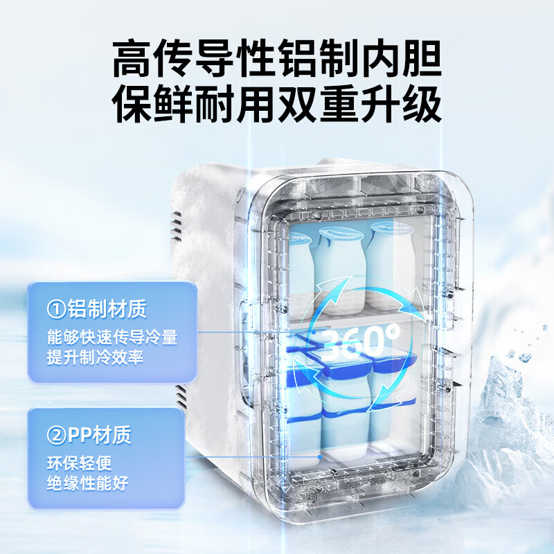 美的半导体小冰箱熊小美款-3LDC-3D01MF高清大图