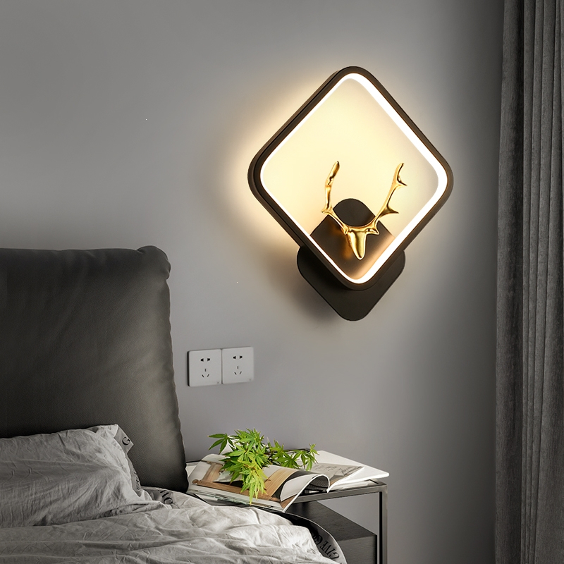 壁灯卧室床头灯2022新款网红楼梯阳台极简创意客厅电视背景墙灯