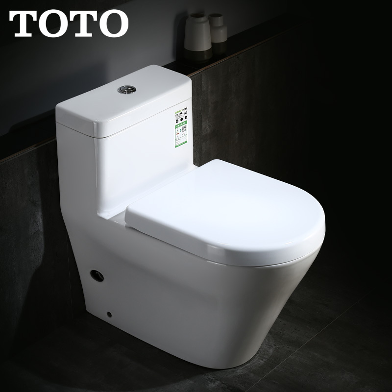 日本τοτο家用连体马桶cw166节水636大口径虹吸抽水普通坐便器