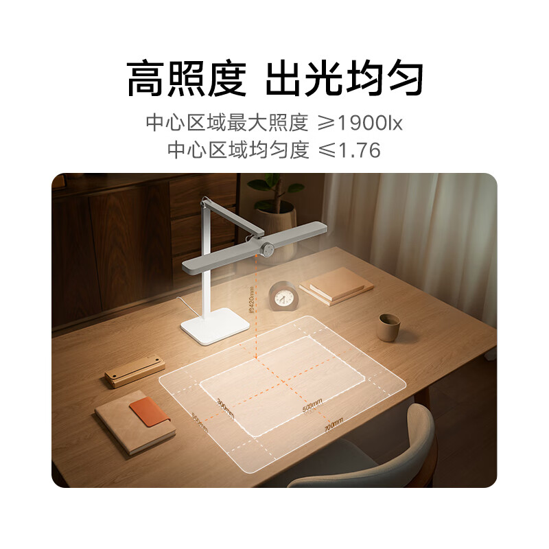 小米米家桌面学习灯Pro护眼LED台灯学生宿舍卧室写作业智能阅读台灯高清大图