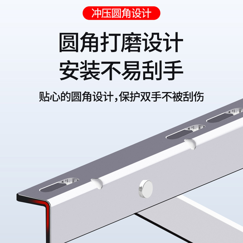 安盟臣AMC2154 304不锈钢空调外机支架 通用1-1.5P 2个/套 银白色高清大图