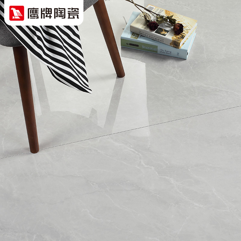 鹰牌瓷砖客厅大板现代简约通体砖750X1500瓷砖地砖电视背景墙艾伦灰