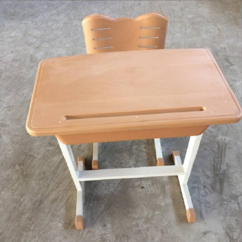 辉月家私单人钢塑课桌椅HY-GSKZY88