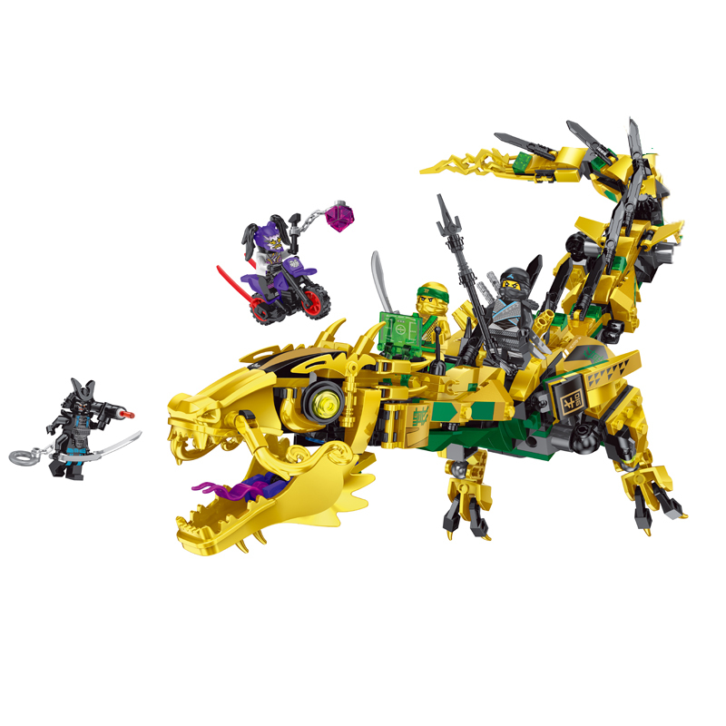 幻影忍者劳埃德金神龙四头龙飞龙人仔机甲龙船拼装积木玩具31146寻龙