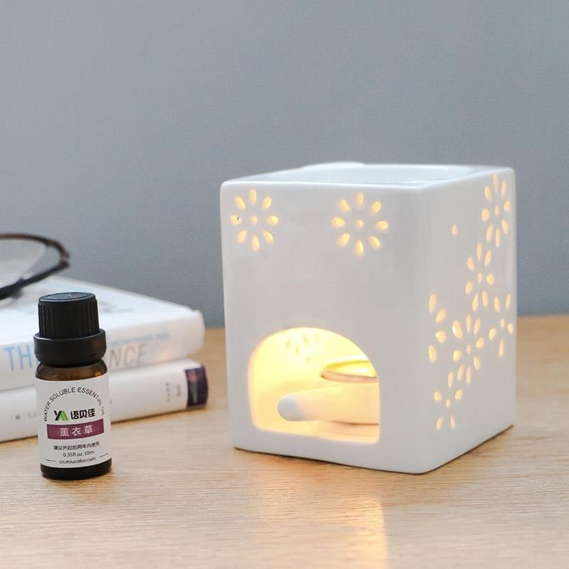 方炉[赠10蜡烛+2精油+1烛托] . incense burner ceramic aromatherapy lamp