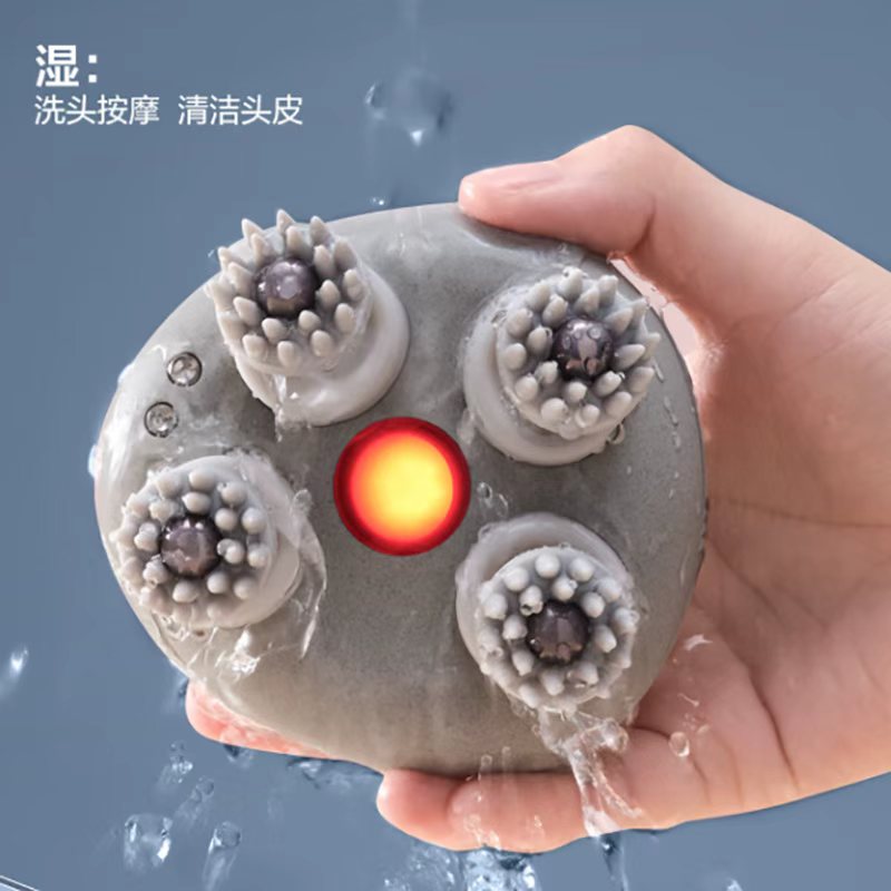 倍轻松(breo)头皮按摩器 头部按摩仪按摩爪防水淋浴按摩梳便携scalp mini2[单位:个]高清大图