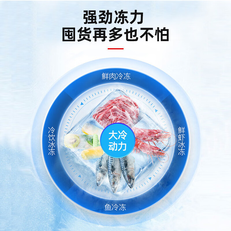 荣事达(Royalstar)192升三门家用大容量节能低噪租房中门软冷冻低音保鲜冷冻冰箱BCD-192T9RSZ银