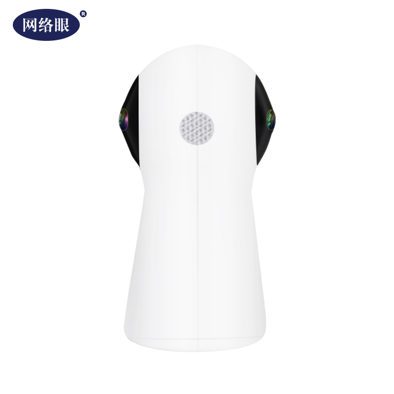 网络眼V1 2MP+64GB 720°双镜头 VR全景 智能室内高清夜视监控 1080P无线WiFi手机远程家用安防监控