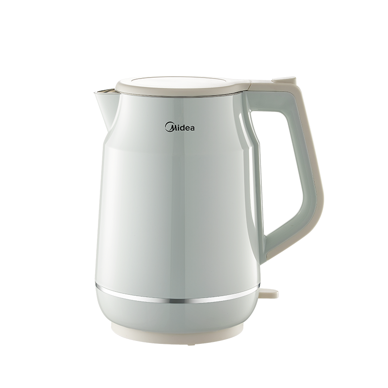 美的(Midea)电热水壶2L大容量1800W大功率速沸双层防烫304不锈钢无缝内胆 MK-SH20M119