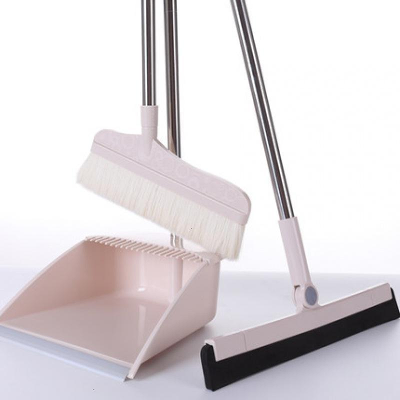 阿斯卡利(ascari)扫把拖把套装软毛扫帚簸箕组合家用猪鬃毛不粘头发捎