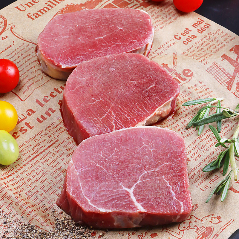 暖男厨房整切静腌菲力牛排儿童整切牛扒肉 菲力牛排套餐牛肉生鲜整切菲力130g*10片高清大图