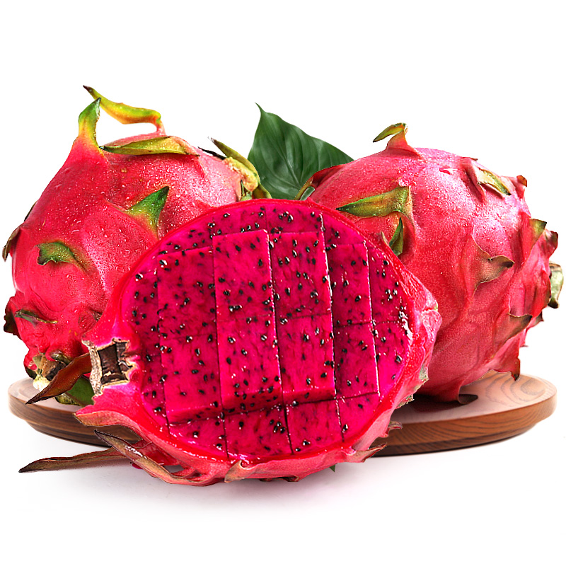 蜜宝红心火龙果新鲜红肉火龙果红心当季水果整箱 特大果2500g