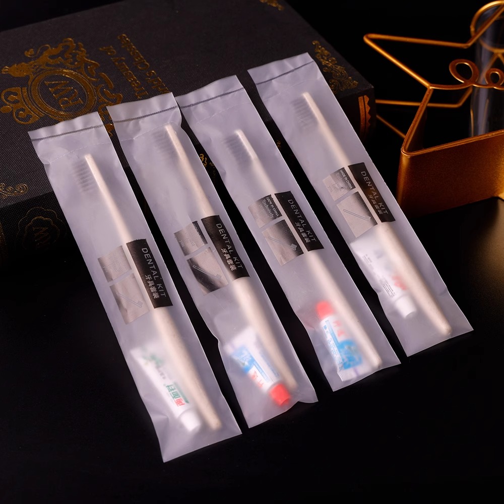 向隆 酒店一次性套装(牙刷牙膏各30袋)(洗发水沐浴露500袋各250袋)高清大图