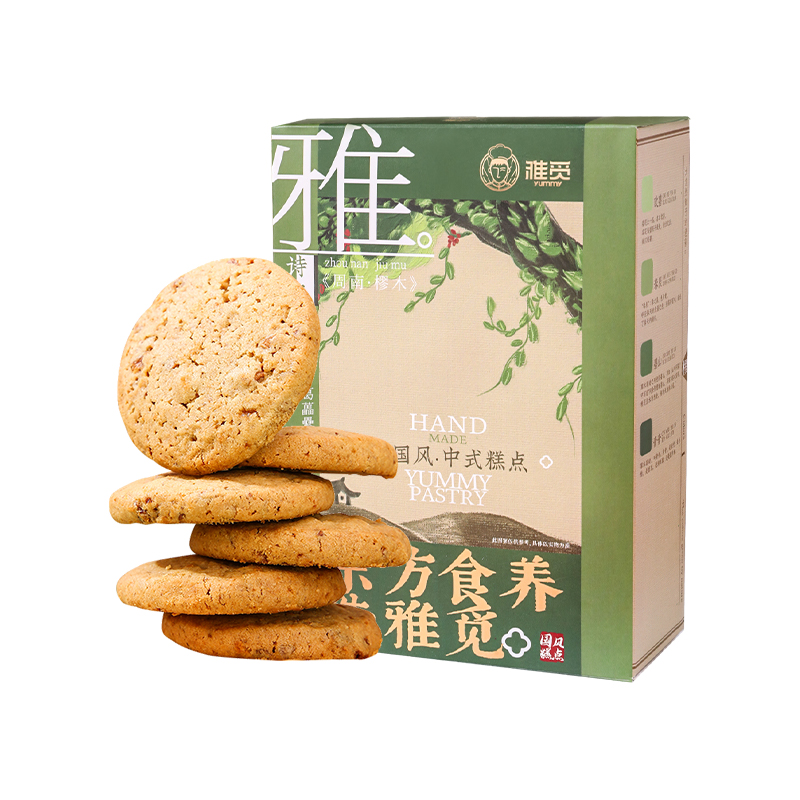 雅觅 宫廷玫瑰 桃酥 270g/盒