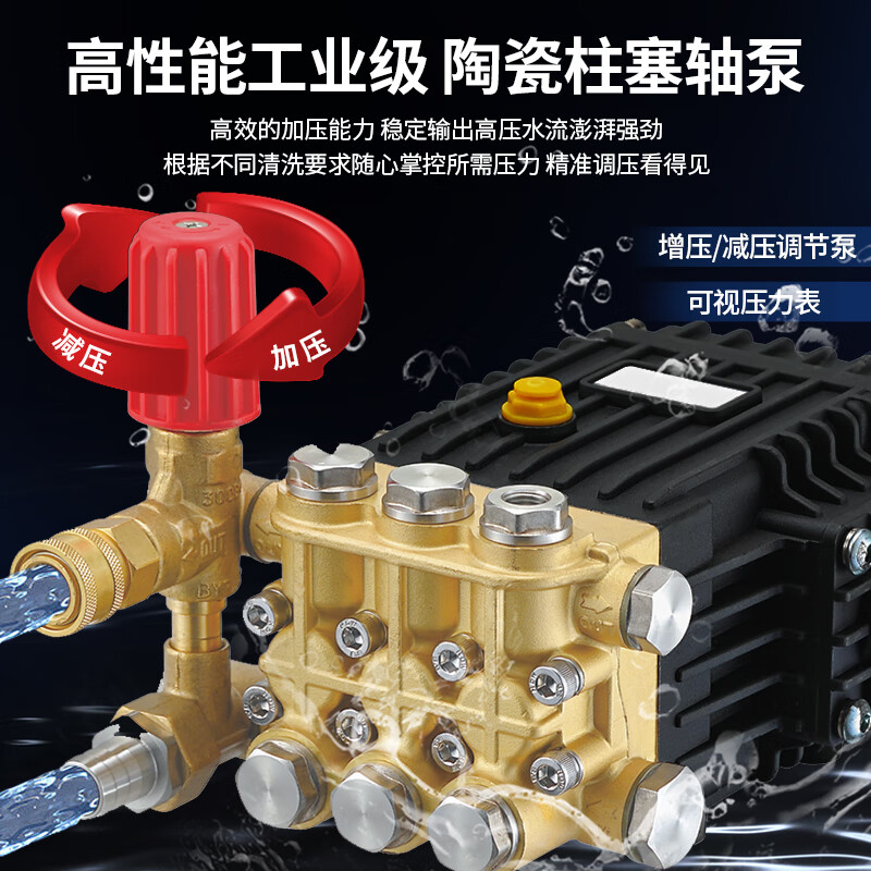 亚伯兰(abram)YBL-1000DP 混泥土墙面地面拉毛机超大流量疏通管道清洗冷凝器工业高压清洗机1000公斤高清大图